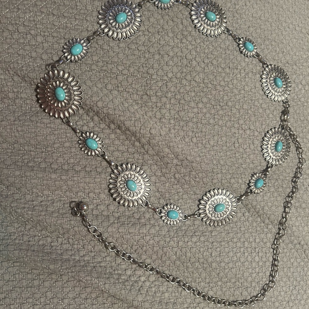 Silver and Turquoise belt